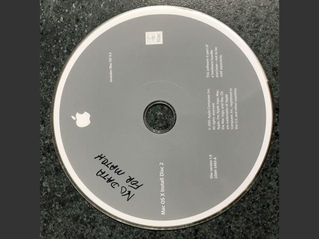 Mac Os X 10.4 Install Disc